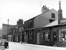 Rockingham Street from Button Lane, premises include No. 268 Sheffield Theatrical Supplies, No 272, Milton Arms public house