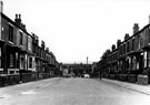 Nos. 40, 38, etc. (left), Ronald Road, Darnall looking towards Shops including No. 620, C. Johnson, grocer, Staniforth Road