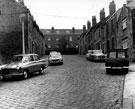 Rosa Road looking towards rear of houses on Leamington Street