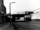View: s19146 Stewarts and Lloyds Ltd., tube manufacturers, Rutland Road  looking towards the Railway Bridge and Hicks Street (first left after the bridge)