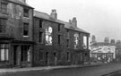 Property awaiting demolition looking towards No. 189, Off-License, St. Philip's Road showing the junction with Bellefield Street /Cross Hunt Street