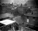 General view of School Lane area, Park, Court No. 5 Duke Street and rear of Duke Place, foreground, Nos. 2 -4 Cooper's Yard, School Lane and Nos. 1-4, Court 10, Bard Street, left, in background, St. John's School is just visible, right, in background