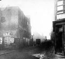 Part of Scotland Street between Courts 5 and 7 formerly the site of The Debtors Gaol (left) with Methodist Chapel Gate entrance top of picture taken from the junction with Lambert Street