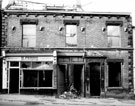 Derelict property at junction of Sharrow Lane and Washington Road, No. 152 former premises of H. Ferrie (Chemist) Ltd.