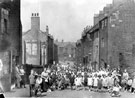 Residents of Smithfield taken from entrance to Court 5 looking towards United Methodist Sunday School, Allen Street