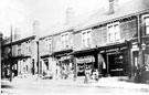 No. 10 Post Office, 12 E. Green, butcher, 14 William Kelsey, fruiterer, 16 H. Charles, Tinsley Dining Rooms, 18 M.G. Bennet, hairdresser and tobacconist, 20 etc., Sheffield Road No. 10 Post Office, 12 E. Green, butcher, 14 William Kelsey, fruiterer, 16 H. Charles, Tinsley Dining Rooms, 18 M.G. Bennet, hairdresser and tobacconist, 20 etc., Sheffield Road