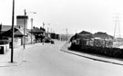 British Road Services, Attercliffe Depot (right), Shepcote Lane, Tinsley looking towards Greasbrough Road and Shepcote Lane Rolling Mills from Plumpers Road with the S.Y. Navigation Canal extreme rightt