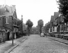 No. 42 (left), Shepperson Road looking towards the junction with Willis Road (first left), Hillsborough