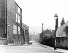 Shipton Street from Oxford Street, looking towards Addy Street, former Upperthorpe House, later becoming a Nurses' Home, left (fronting Oxford Street)