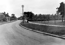 Shiregreen Lane looking towards Bellhouse Road, showing clear vista into Concord Park after removal of privet hedges with the Graves Trust Houses visible on the left