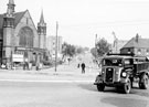 Firth Park roundabout looking up Sicey Avenue showing Firth Park United Methodist Church and The Paragon Cinema Firth Park roundabout looking up Sicey Avenue showing Firth Park United Methodist Church and The Paragon Cinema