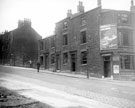 Derelict buildings, St. John's Road at corner of Bigod Street, Park