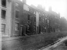 Back to back housing, South Street, below Norwich Street, Shrewsbury Hotel, in background, on corner