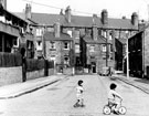 Southall Street, off Arthington Street, Meersbrook, looking towards rear of properties fronting Chesterfield Road