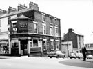 View: s19643 East House public house, No. 18 Spital Hill looking down Spital Street towards No. 17, Carlisle Street