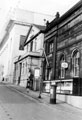 View: s19713 Surrey Street looking towards Central Library. United Methodist Church and former School of Medicine, then occupied by Army Information Office
