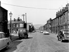 View: s19730 Stevenson Road showing towards Marple and Gillott, Arnold Works. John M. Moorwood Ltd., Eagle Foundry and the junctions with Birch Road (first left). Armstead Road (first right)
