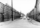 View: s19738 Staveley Road, Sharrow, from Chippinghouse Road, premises of Gowers and Burgons, Grocers (Office and Warehouse), left