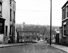 Sunderland Street looking towards Parliament Street and St. Matthias School. No. 1 Sunderland Social Club, left Sunderland Street looking towards Parliament Street and St. Matthias School. No. 1 Sunderland Social Club, left