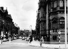 Surrey Street from Town Hall Square. Montgomery Hall, left. Town Hall, right