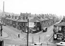 Talbot Street at junction of Talbot Road and Stafford Street. No. 2 Stafford Road (centre)