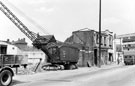 View: s19871 Demolition of premises including Norfolk Picture Palace, Talbot Street (Duke Street and New Inn in background)