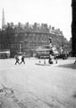 View: s19966 Town Hall Square showing traffic control equipment. Albany Hotel and Yorkshire Penny Bank, Fargate and Surrey Street in background