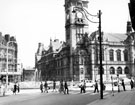 View: s20009 Goodwin Fountain, Town Hall Square, looking towards Town Hall and Surrey Street
