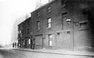Pinfold Street, looking towards Church Street. Premises later demolished to build the Telephone Exchange and Martins Bank Ltd.