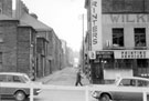 View: s20049 Union Lane from Furnival Street. Nos. 13 - 15, Furnival Street, Wilkinson (Printers 1940) Ltd., right