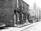 Nos. 11, 8 and 6, Tuxford Road, Attercliffe, looking towards rear of No. 229, Filesmiths Arms,  Attercliffe Common