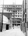 Union Lane looking towards construction of Furnival Street car park