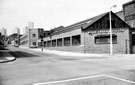 Westall Richardson Ltd., Regent Cutlery Works, Upper Allen Street and Green Willis and Co. Ltd., press tool makers, Cambridge Works at the junction with Meadow Street looking towards Netherthorpe Flats