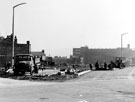 Upper Hanover Street showing the new Inner Ring Road, Hanover Way, from Broomspring Lane, Viners Ltd., electro plate manufacturers, Broomhall Street, in background