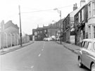 Upwell Street looking towards Wincobank Lane from Nos. 105, 103 etc., window of No. 107, Sheffield Arms  (extreme right)