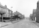 Upwood Road looking towards No. 50, J. M. Ball, grocer, Warner Road. Gary Road and Dorothy Road in the background