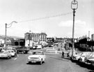 Blonk Street looking towards Victoria Station Road leading to Victoria Station and Royal Victoria Hotel. Furnival Road, right