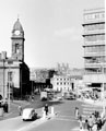 View: s20305 Elevated view of Waingate looking towards Lady's Bridge Hotel, Bridge Street. Court House (former Town Hall), left, Castle Market, right