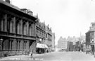 West Bar from West Bar Green looking towards Hicks Lane and Snig Hill showing Sheffield Union Offices and No. 68/70 Ralph S. Whitworth Ltd., tailor