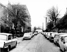 Wellesley Road from Northumberland Road, looking towards Tree Root Walk. Charles Clifford Dental Hospital, left