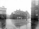 West Street and Bow Street at junction with Holly Street, 1915-1925. Wharncliffe Arms, Nos. 42 - 44 West Street, left