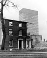 Demolition of Weston Terrace, Western Bank. University of Sheffield's, Arts Tower, in background