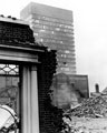 View: s20436 Demolition of Weston Terrace, Western Bank. University of Sheffield's, Arts Tower, in background