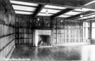 View: s20504 Drawing Room with oak panelling, Derwent Hall 	