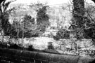 Derwent Hall viewed across the River Derwent. Demolished 1940's for construction of Ladybower Reservoir