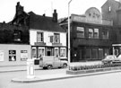 Nos. 76 - 78 Bull and Oak public house and Arthur Balfour and Co. Ltd., The Wicker Nos. 76 - 78 Bull and Oak public house and Arthur Balfour and Co. Ltd., The Wicker