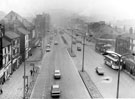 Elevated view of The Wicker taken from the Wicker Arches showing No. 79 Viaduct public house, junction with Andrew Street (right), Hallats Transport House Cafe and Studio 7 Cinema (left) Elevated view of The Wicker taken from the Wicker Arches showing No. 79 Viaduct public house, junction with Andrew Street (right), Hallats Transport House Cafe and Studio 7 Cinema (left)