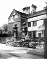 View: s20622 Derwent Hall and main gates. Demolished 1940's for construction of Ladybower Reservoir 	
