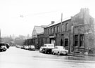 John Fowler (Don Foundry) Ltd., iron founders, Windsor Street from Attercliffe Road looking towards Sheffield Smelting Co. Ltd, Royds Mill Street