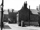 Nos. 7 - 1 Wood Fold looking towards rear of No. 181, Woodside Lane, demolished January 1960